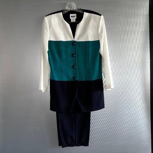 Vintage Leslie Fay Petitie 2 pc Suit Sz 10 P
